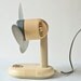 Vintage electric fan little, tabletop desk fan, ventilator, Soviet era