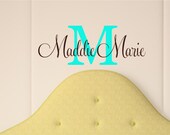 Personalized Baby Nursery Decor (LARGE)  - Girls Name Wall Decals  - Personalized Teen Girls Decor