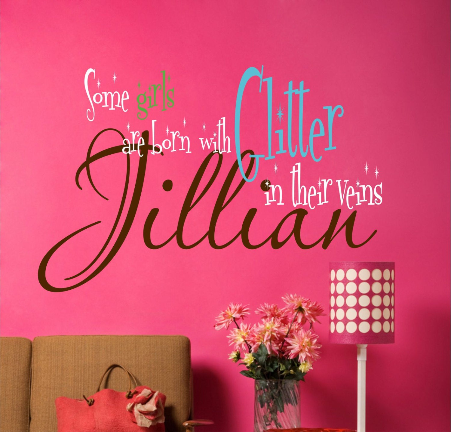 Children Wall Decals - Name Wall Decals - Girls Vinyl Wall Lettering - Teen Wall Art