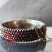 Antique Garnet Bracelet Austro Hungarian. Bohemian Czech Garnets Rose Cut