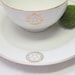 White Gold Vintage Secret Society Mason's Order of the Eastern Star Bowl Matching Plate Homer Laughlin