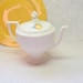 Yellow Rose Tea Pot Yellow Rose of Texas Coffee Pot China White Green Vintage Home Decor Serving