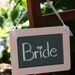 Chalkboard Signs Hanging Bride Groom Signs Menu Message Board Photo Prop Custom Color Rustic Wedding Shabby Chic Wedding, Set Of 2