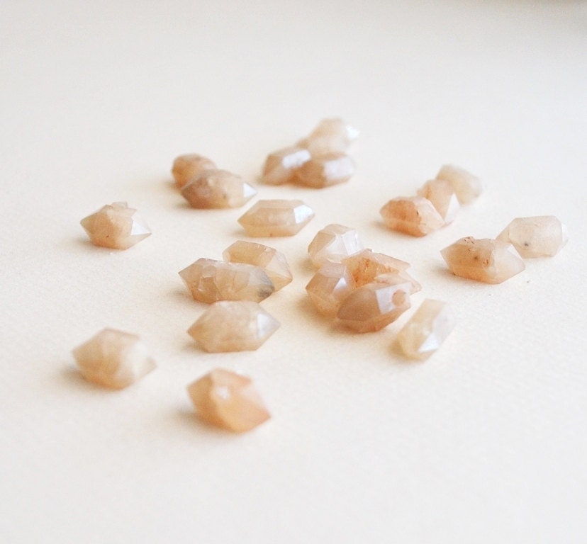 6 pcs pecos diamond crystal points from new mexico