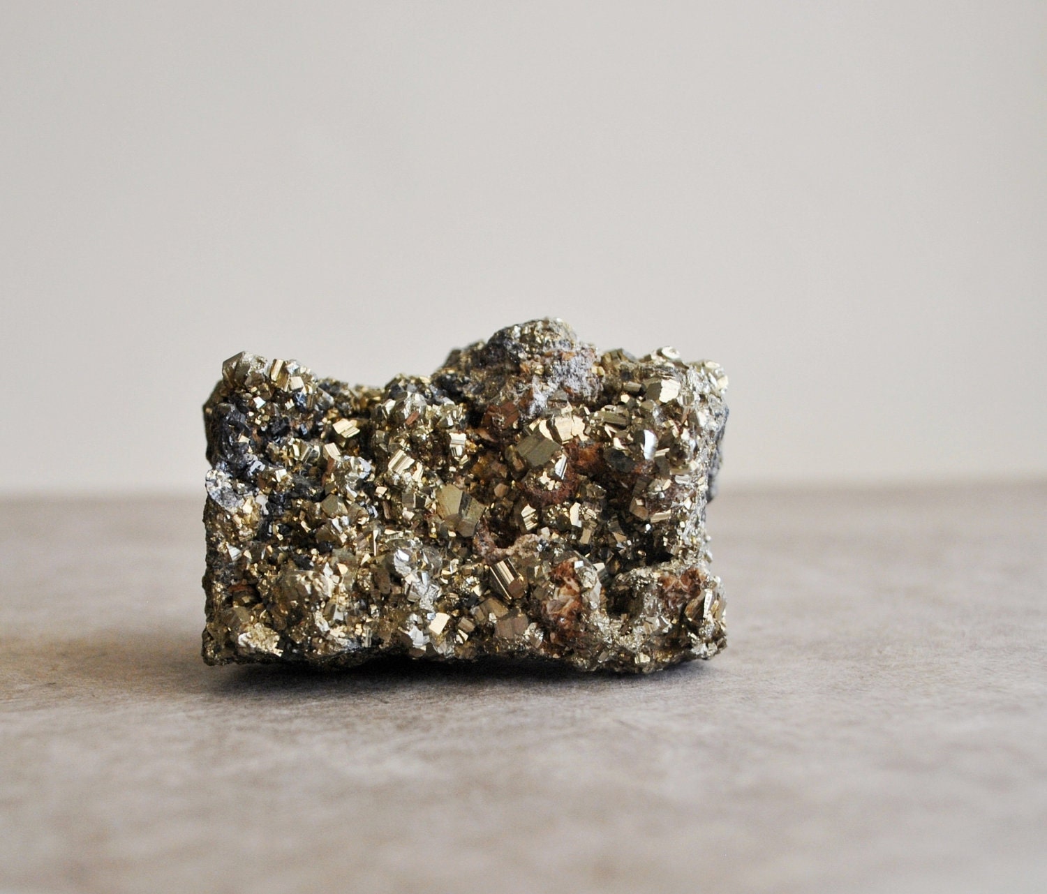big pyrite, marmatite and siberite specimen from empire zinc mine in colorado
