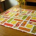 ON SALE -Patchwork Quilted Centerpiece Table Topper in bright spring/summer  colors