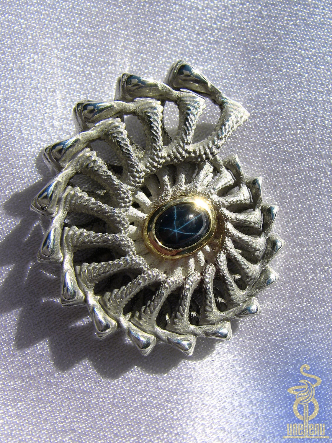 Linked fractal shell pendant