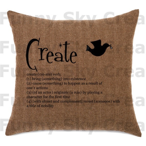 Create Bird Handmade Lover - Burlap Digital Download Paper Word Text Typography Image Transfer To Pillows Tote Bag Tea Towels b045