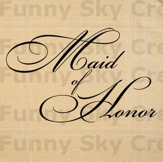 Maid of Honor Bridesmaid- Burlap Digital Download Paper Wedding Marriage Word Text Typography Image Transfer To Pillows Bag Tea Towels b105