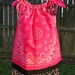 SALE---Hot Pink Bandanna Summer Dress w/ FREE hair bow.