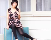 dress peach and black