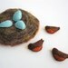Handmade Montessori Magnetic Felt Counting & Sorting Work -- Robin's Nest. Made to order.