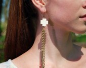 Single Earring - Spiked Cross