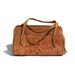 hand tooled tan leather bag