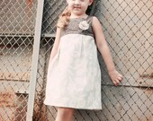 Sasha Jumper Dress for girls 12M-8T- Fall/Winter Jumper-Fully lined bodice -Pleated skirt -Button back- Easy sew PDF pattern instruction