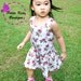 Macy Dress For Girl 12M-8Y - Easy Sew - PDF pattern & instructions -Square neckline - Drop waist - Snap fasteners/ Zipper Option