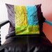 Physics Science Pillow Cover. 21" x 21". Large Cushion Cover. Scientific Diagram Decor.