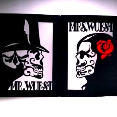Day of the dead wedding decor - Paper luminaries - Custom Order for voodoochck