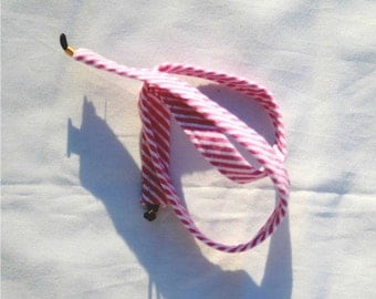 Red Stripe Seersucker Sunglass Croakies