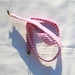 Red Stripe Seersucker Sunglass Croakies