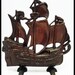 Vintage Cast Iron DOORSTOP: c1920 Sailing Ship Spanish Galleon