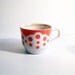 Adorable Vintage POLKA DOT tea or coffee CUP, use fror kitchen and home decor.