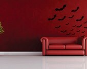 23 Spooky Bats removable wall decal FREE SHIPPING