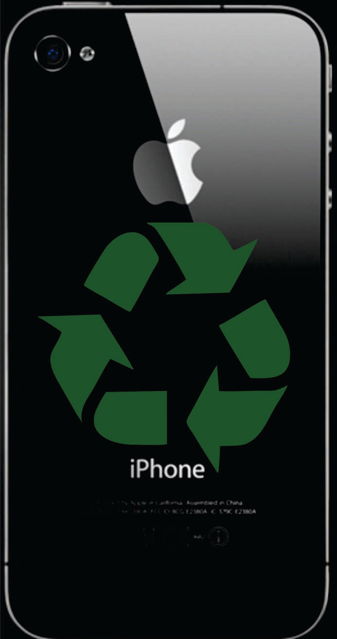 SALE Recycle iPhone Vinyl Decal