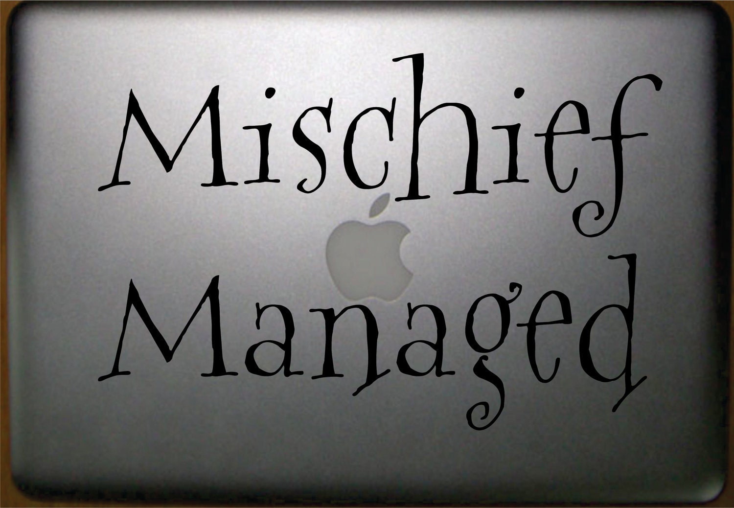 Mischief Managed Macbook pro 13" Vinyl Decal  FREE SHIPPING