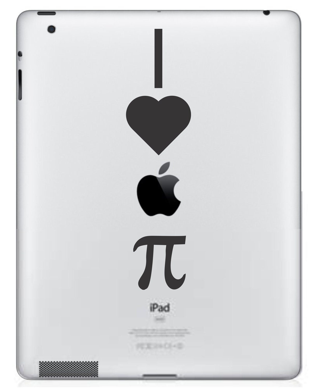 I Love Apple Pie iPad/iPad 2 Vinyl Decal FREE SHIPPING