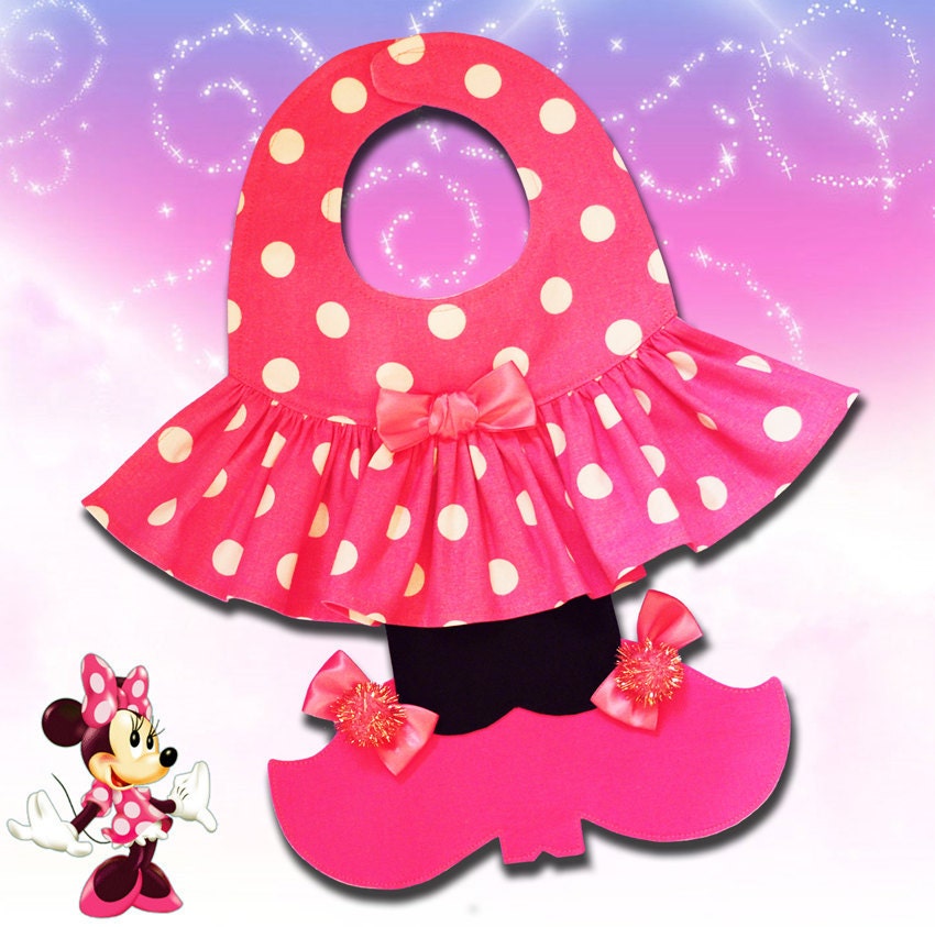 GIRL MOUSE BIB - Custom Made