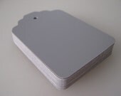SALE Chalkboard Embellishment Die Cut Tag Labels for Gifts, Scrapbooking, or Paper Crafts - Set of 25 Slate Grey Tags - Reusable Il_170x135