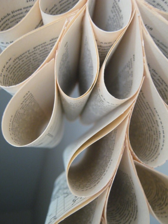 SALE Book Mobile Upcycled from a Vintage Copy of Ocean by Ommanney from Oxford Press