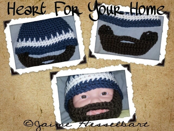 Bearded Beanie PDF Crochet Instant Download Pattern (-All Sizes Included-)