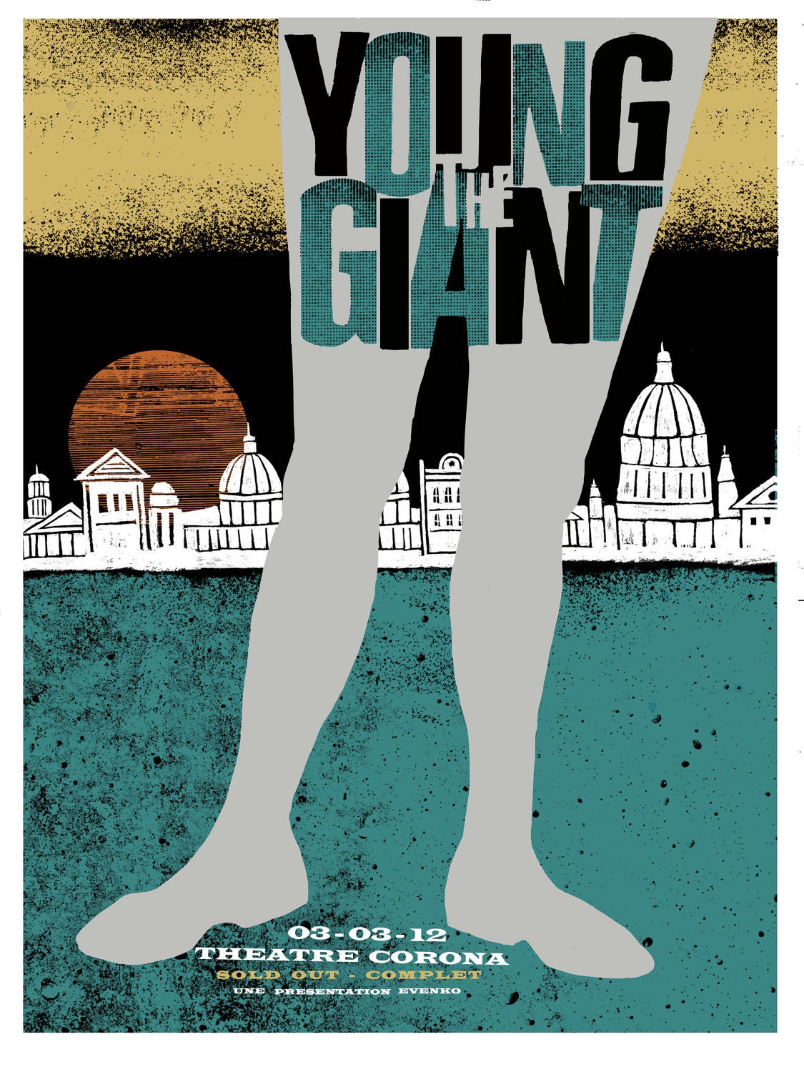 Young The Giant 18 x 24 silk screened poster