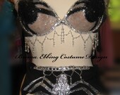 Spider Bra Set Elvira Swarovski Crystals