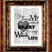YOU Have My Whole HEART for My Whole LIFE Vintage Art Print Antique 1800's Book Page or Dictionary Page Upcycled Recycled