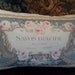 Savon French Style Aubusson Pink , Blue,Vintage Perfume Label Roses Cushion bolster pillow