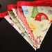 Fabric Flag Banner Bunting Let's Camp, Great Photo Prop or Party, Nursery, or Playroom Decoration