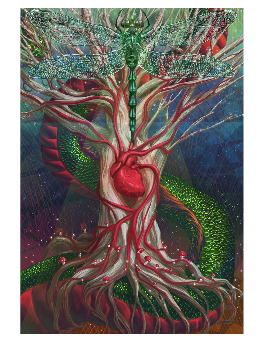 Heart Tree -- 13 x 19