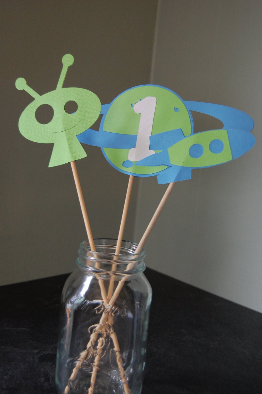 Items similar to Space Centerpieces, Rocket Ship, Mars, Space Theme