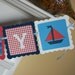 Sailboat Happy Banner, Happy Birthday Banner, Nautical Birthday Banner, Sailboat Birthday, Red, White, Navy and Blue