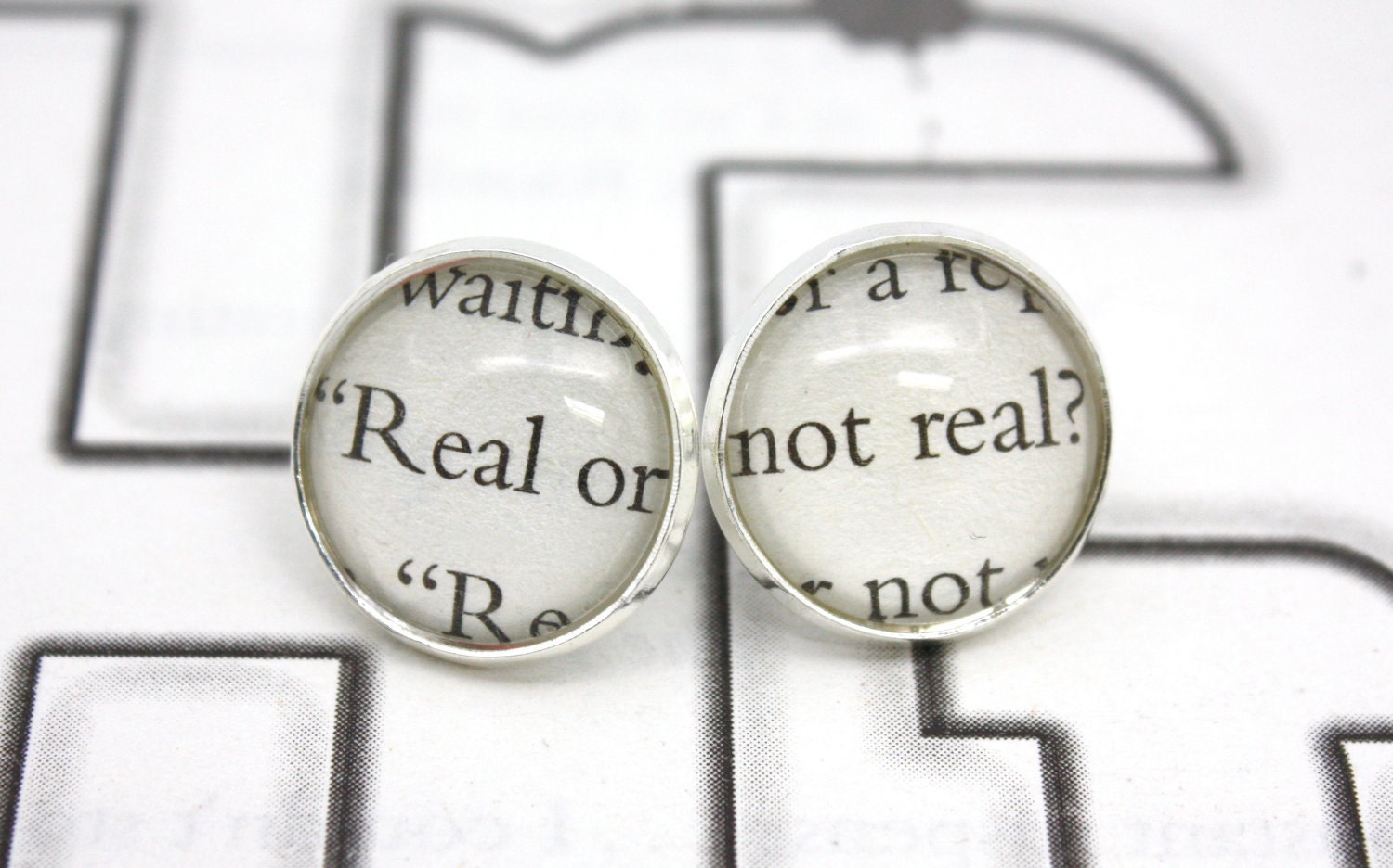 Hunger Games 'Real or Not Real' Post / Stud Earrings