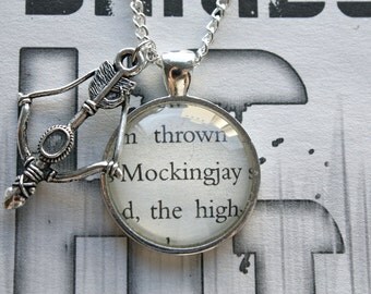 Hunger Games 'Mockingjay' Bow & Arrow Charm Necklace
