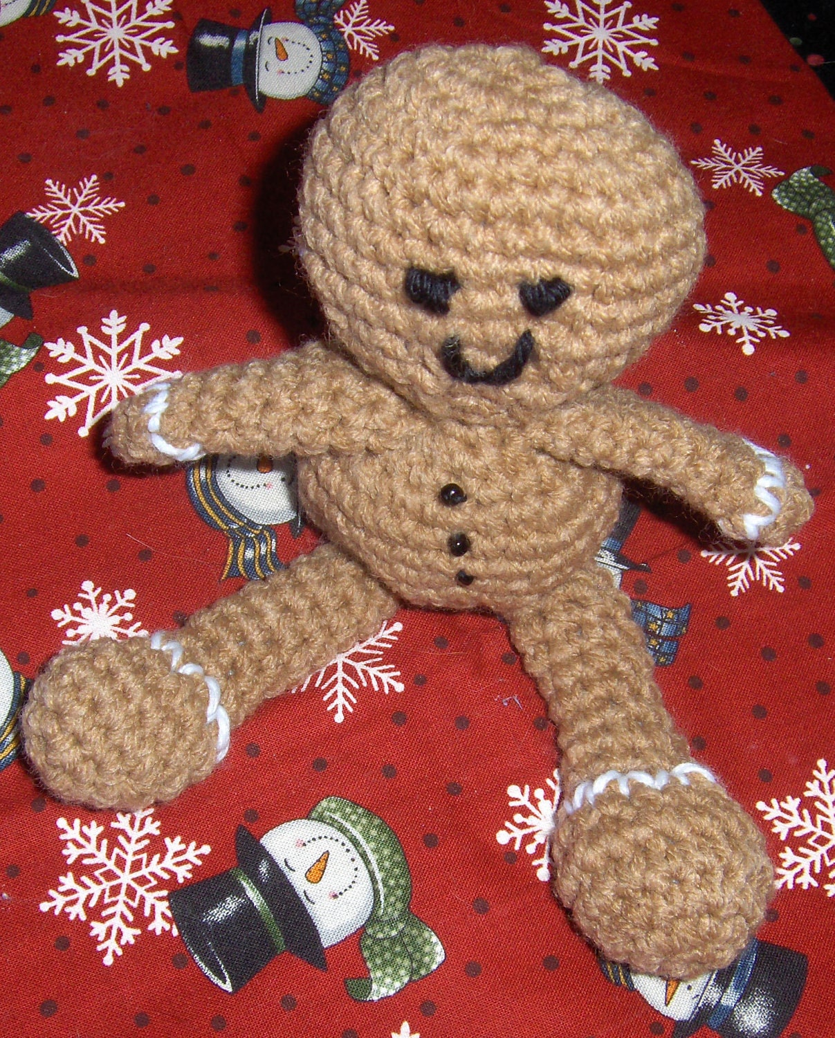 Amigurumi Gingerbread Boy Crochet PATTERN - PDF