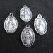 Silver Pewter Small Miraculous Medals - set of 4