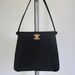 Vintage Chanel Black Evening Bag/ Silk Satin Formal Bag/ Gift/ French Couture/ Wedding/ Coco Chanel/ High Fashion/ Classic/ Timeless