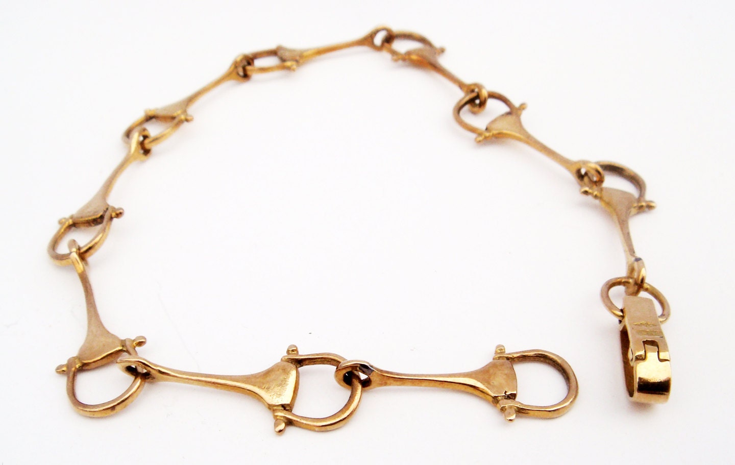 18k Bracelet Horse bit  Gucci Style