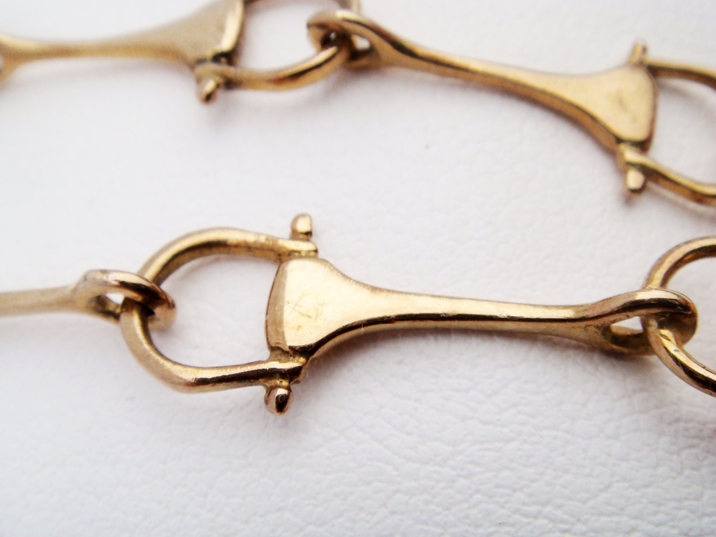 18k Bracelet Horse bit  Gucci Style