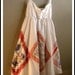 Baby Doll Summer Dress, Bohemian Style, Made with Vintage Hankies, Handsewn, OOAK, Cottage Chic, Size Small